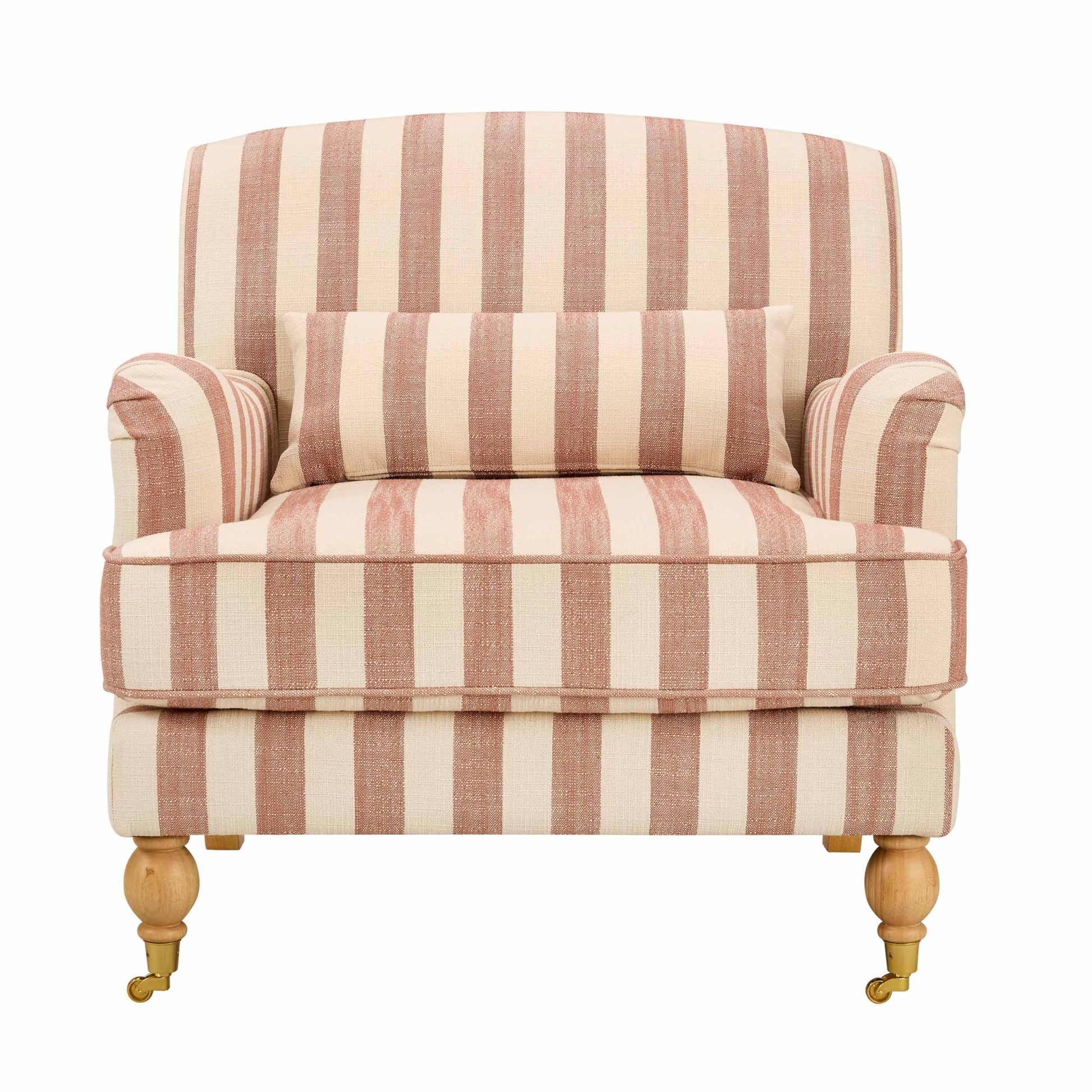 Mara Armchair - Raspberry Stripe - DUSK