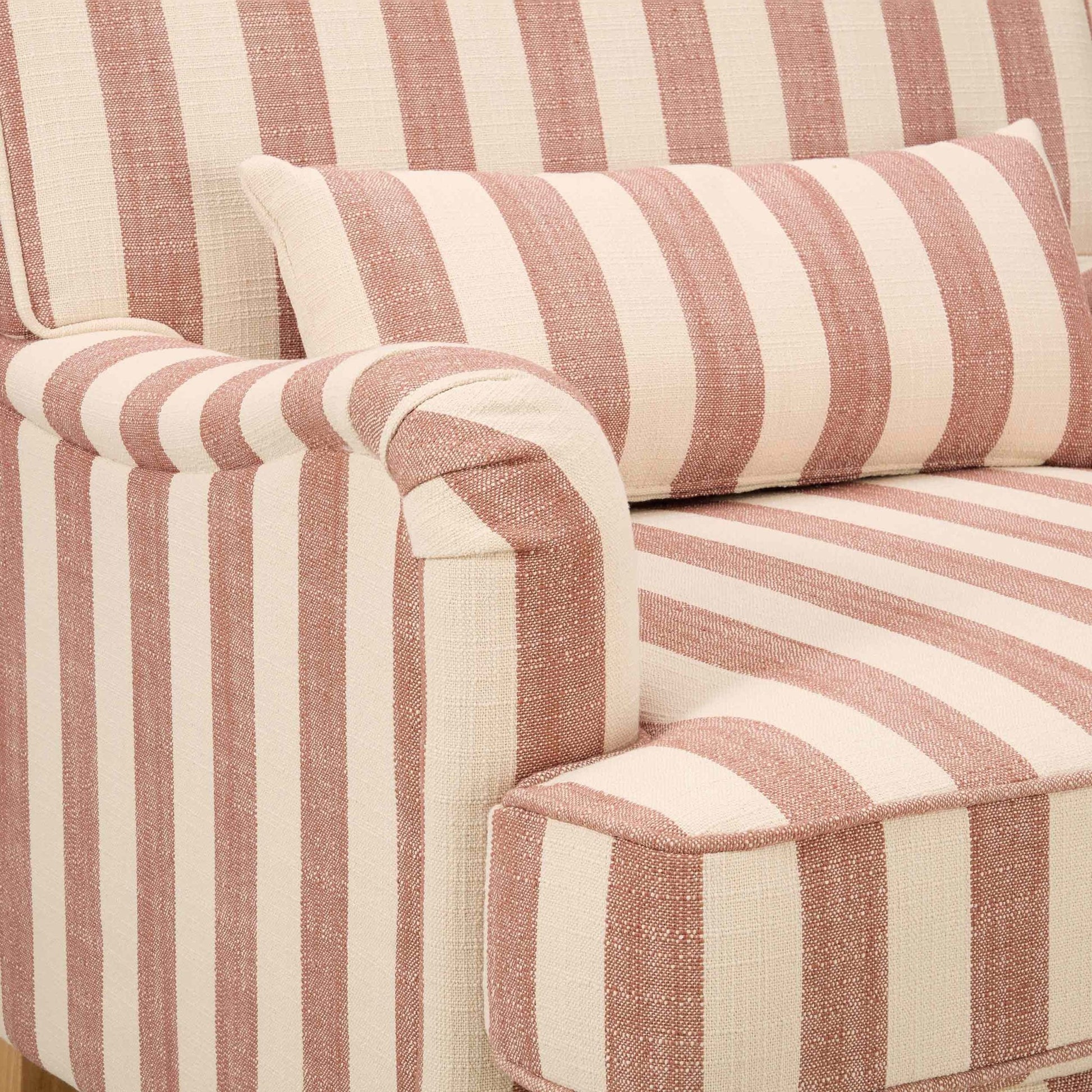 Mara Armchair - Raspberry Stripe - DUSK