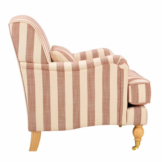 Mara Armchair - Raspberry Stripe - DUSK