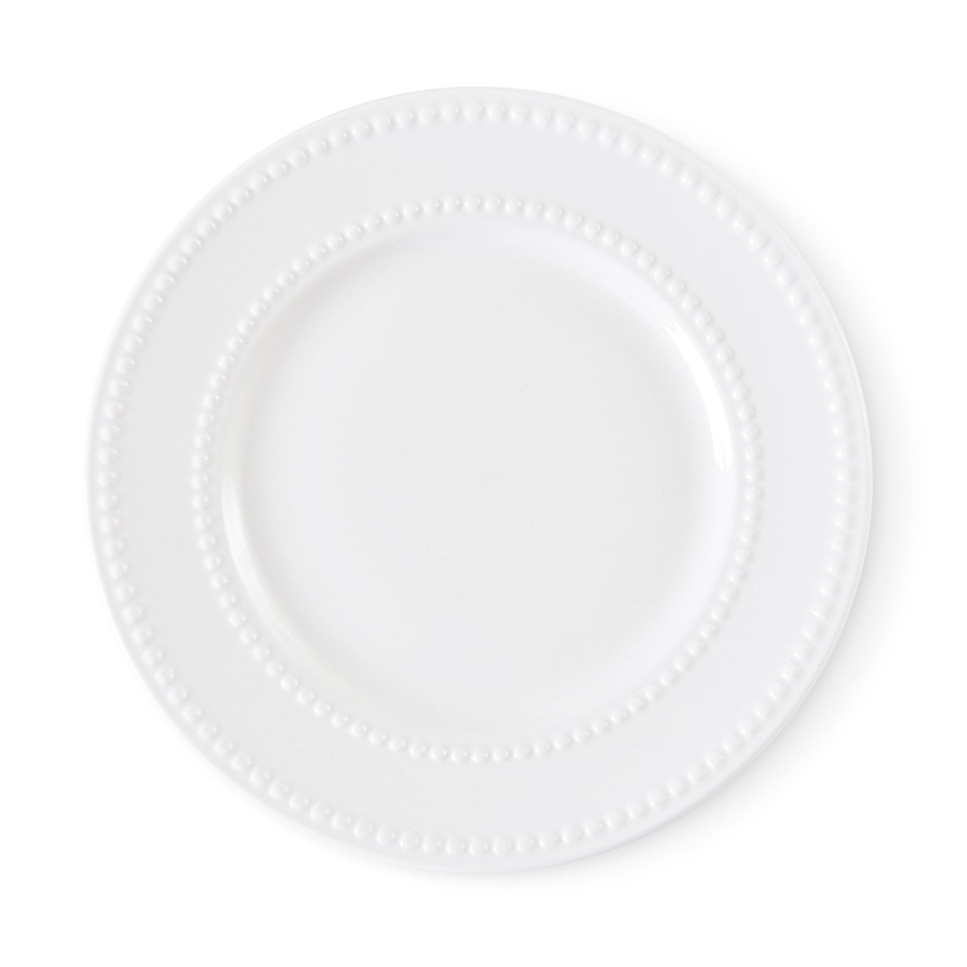 Margalo Beaded Set of 4 Side Plates - White - DUSK