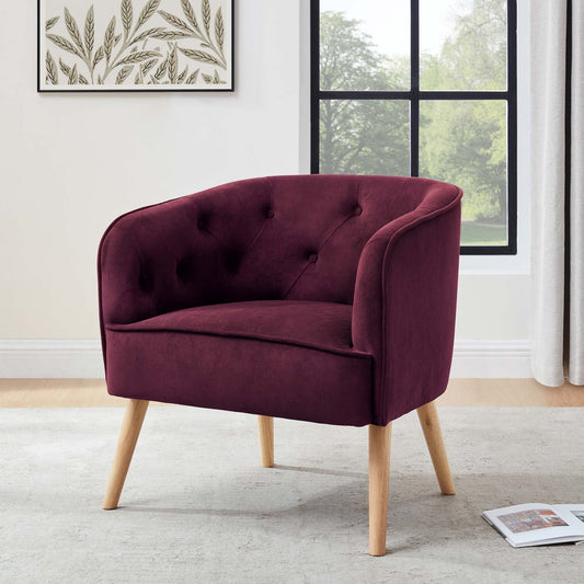 Margo Accent Chair - Berry - DUSK