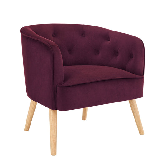 Margo Accent Chair - Berry - DUSK