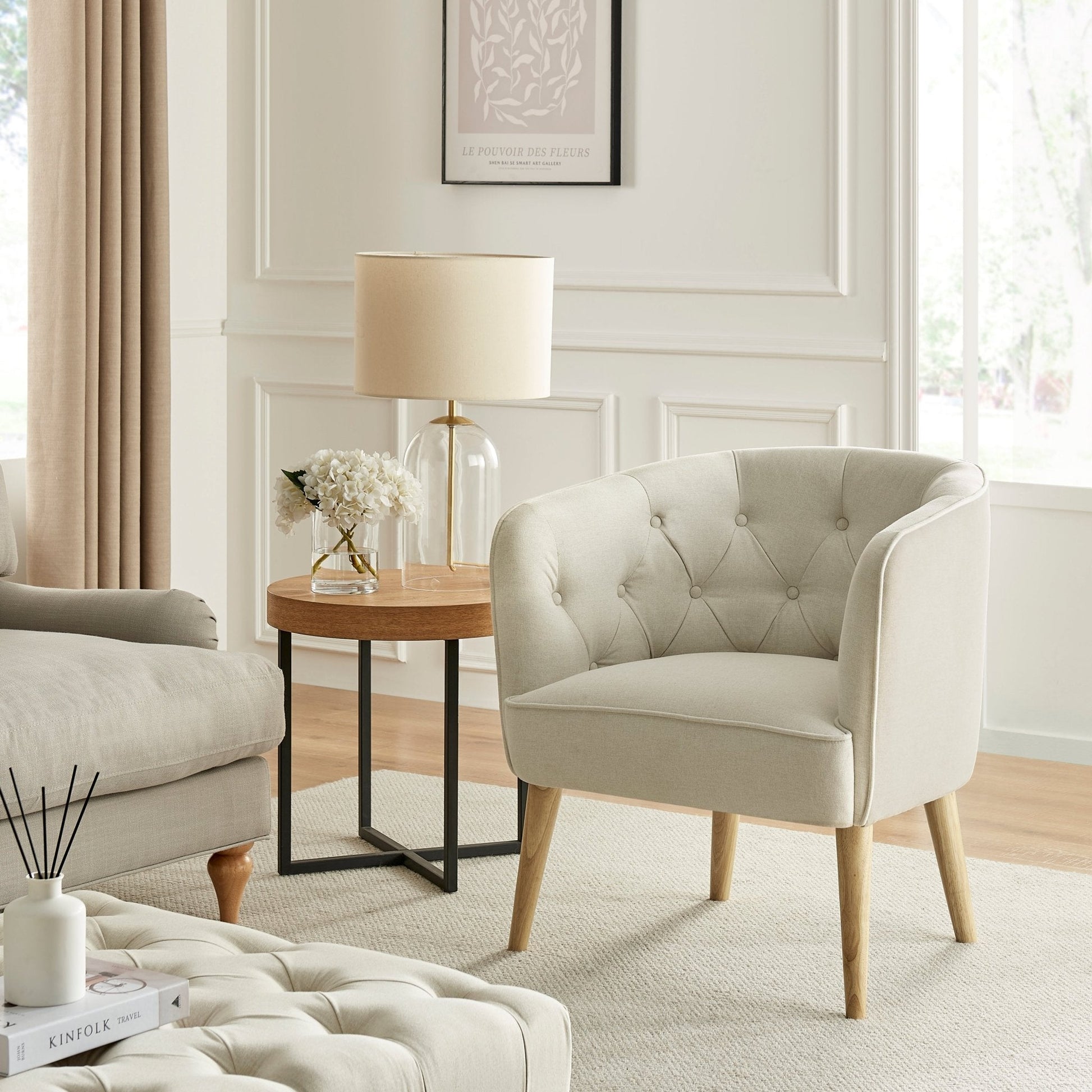 Margo Accent Chair - Natural - DUSK