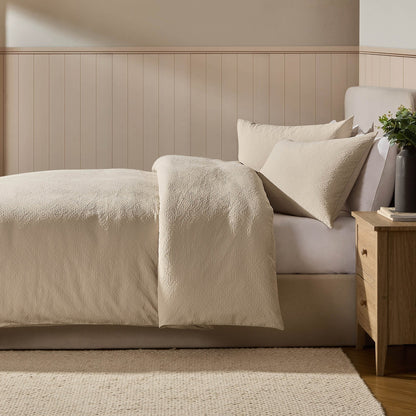 Margot 200 Thread Count Duvet Cover & Pillowcase Set - Natural - DUSK