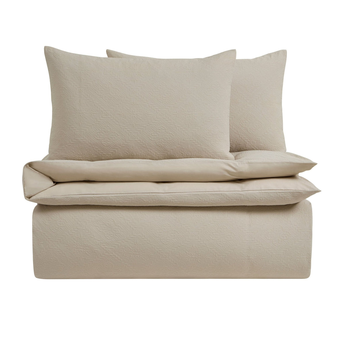 Margot 200 Thread Count Duvet Cover & Pillowcase Set - Natural - DUSK