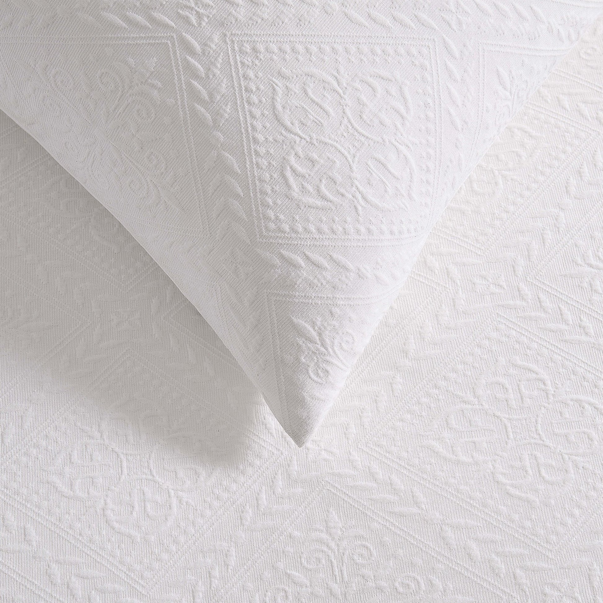 Margot 200 Thread Count Duvet Cover & Pillowcase Set - White - DUSK