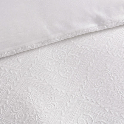 Margot 200 Thread Count Duvet Cover & Pillowcase Set - White - DUSK