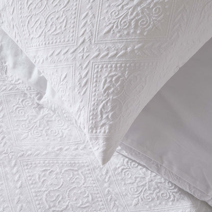 Margot 200 Thread Count Duvet Cover & Pillowcase Set - White - DUSK