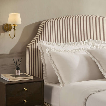 Marion 200 Thread Count Ruffle Edge Duvet Cover - Ecru - DUSK