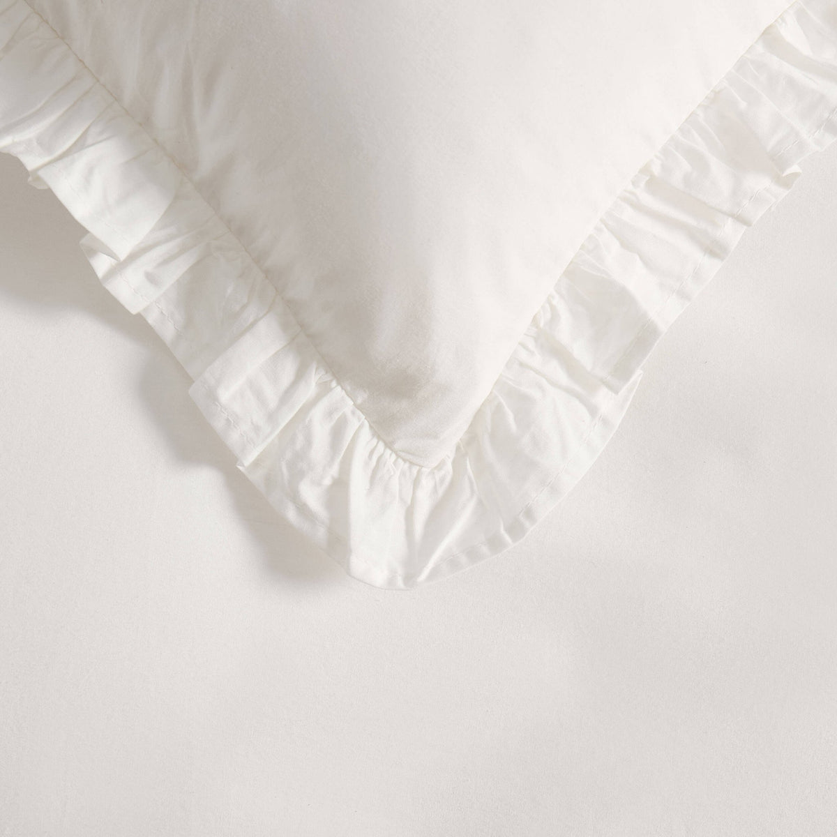 Marion 200 Thread Count Ruffle Edge Duvet Cover - Ecru - DUSK