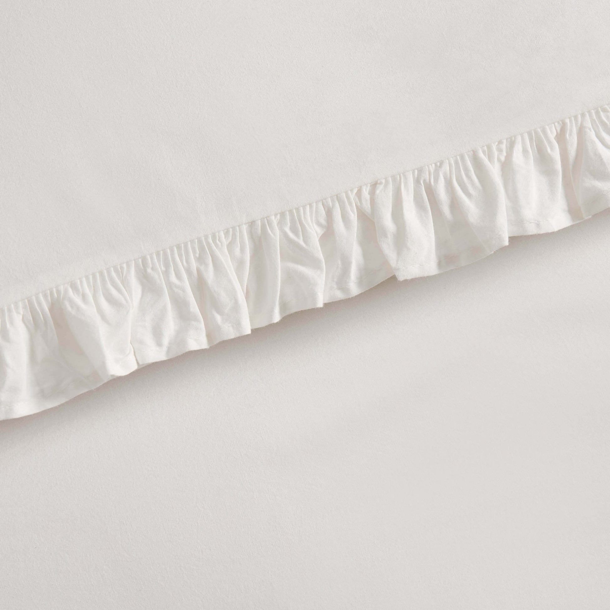 Marion 200 Thread Count Ruffle Edge Duvet Cover - Ecru - DUSK