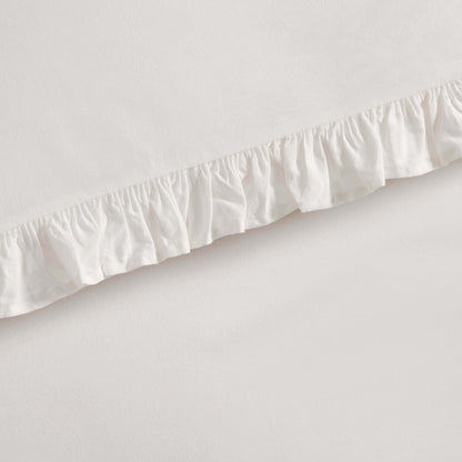 Marion 200 Thread Count Ruffle Edge Duvet Cover - Ecru - DUSK