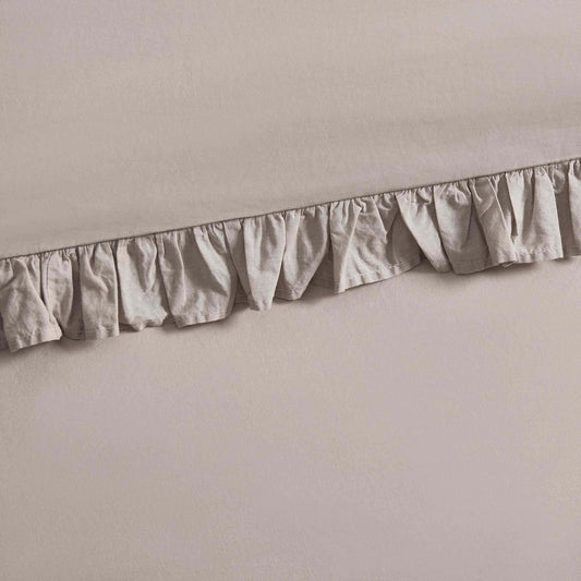 Marion 200 Thread Count Ruffle Edge Duvet Cover - Sand - DUSK