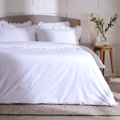 Marion Ruffle Edge Duvet Cover - Ecru - DUSK