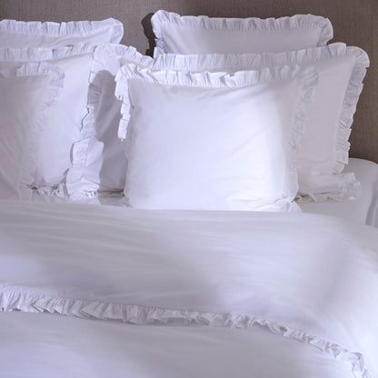 Marion Ruffle Edge Duvet Cover - Ecru - DUSK