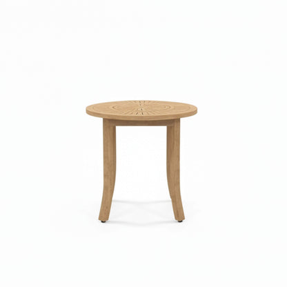 Maris Outdoor 2 Seater Round Bistro Dining Table - Natural - DUSK