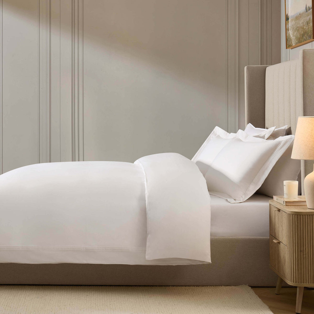 Marlowe 600 Thread Count Duvet Cover - White - DUSK