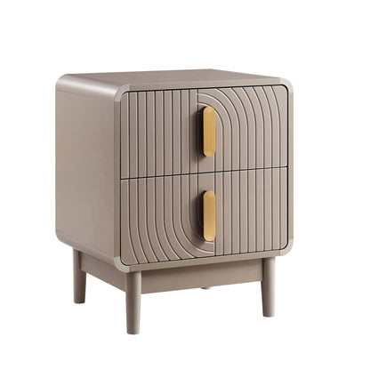 Marnie 2 Drawer Bedside Table - Taupe - DUSK