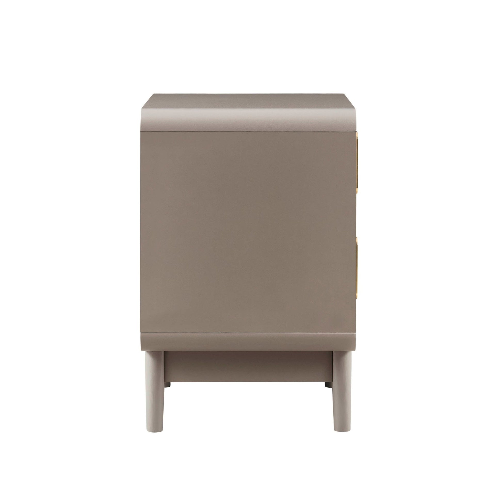 Marnie 2 Drawer Bedside Table - Taupe - DUSK