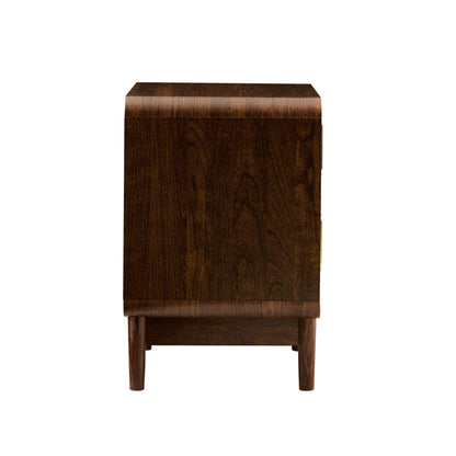 Marnie 2 Drawer Bedside Table - Walnut - DUSK