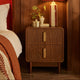 Marnie 2 Drawer Bedside Table - Walnut - DUSK