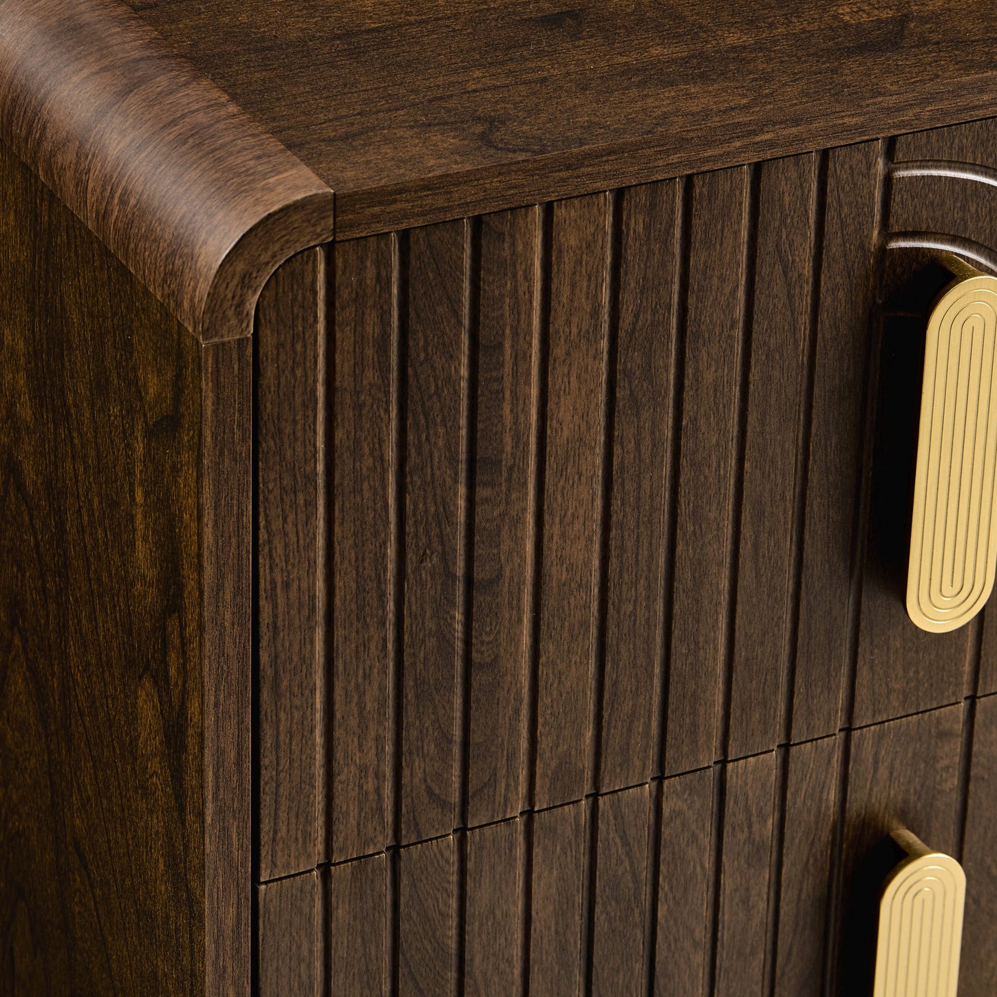 Marnie 2 Drawer Bedside Table - Walnut - DUSK