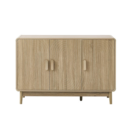 Marnie 3 Door Sideboard - Light Wood - DUSK