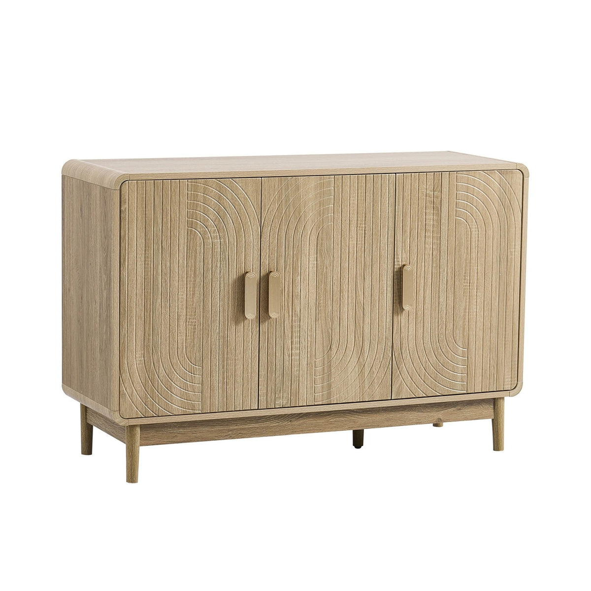 Marnie 3 Door Sideboard - Light Wood - DUSK