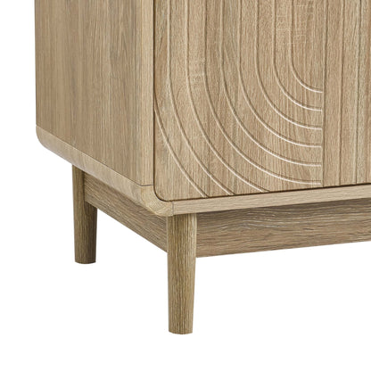 Marnie 3 Door Sideboard - Light Wood - DUSK