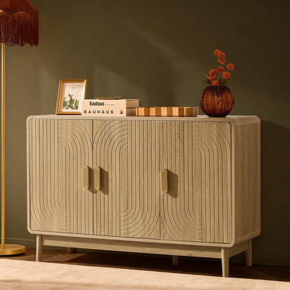 Marnie 3 Door Sideboard - Light Wood - DUSK