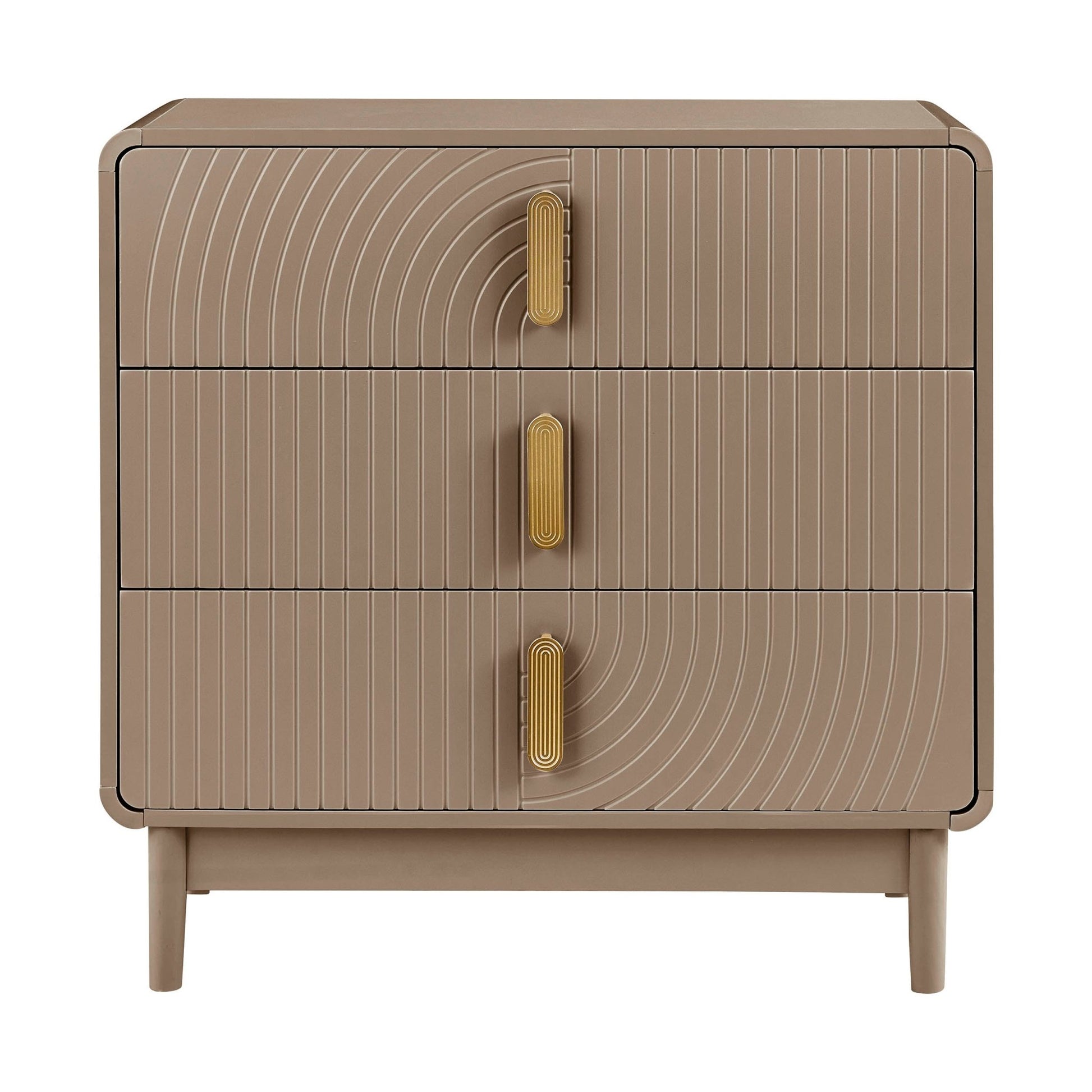 Marnie 3 Drawer Chest - Taupe - DUSK