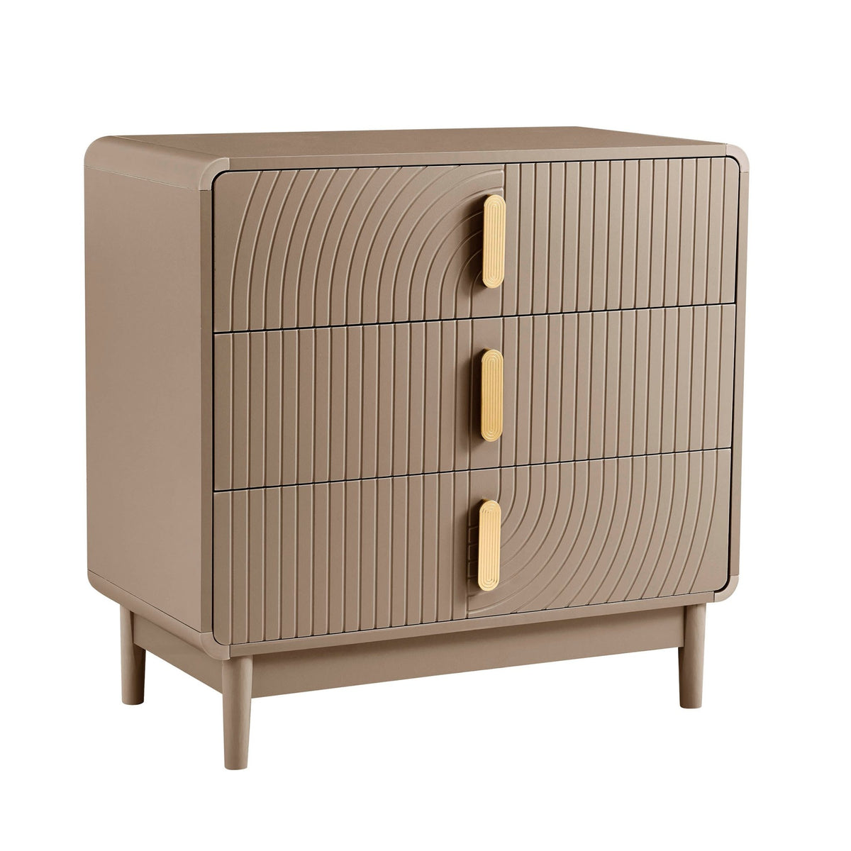 Marnie 3 Drawer Chest - Taupe - DUSK