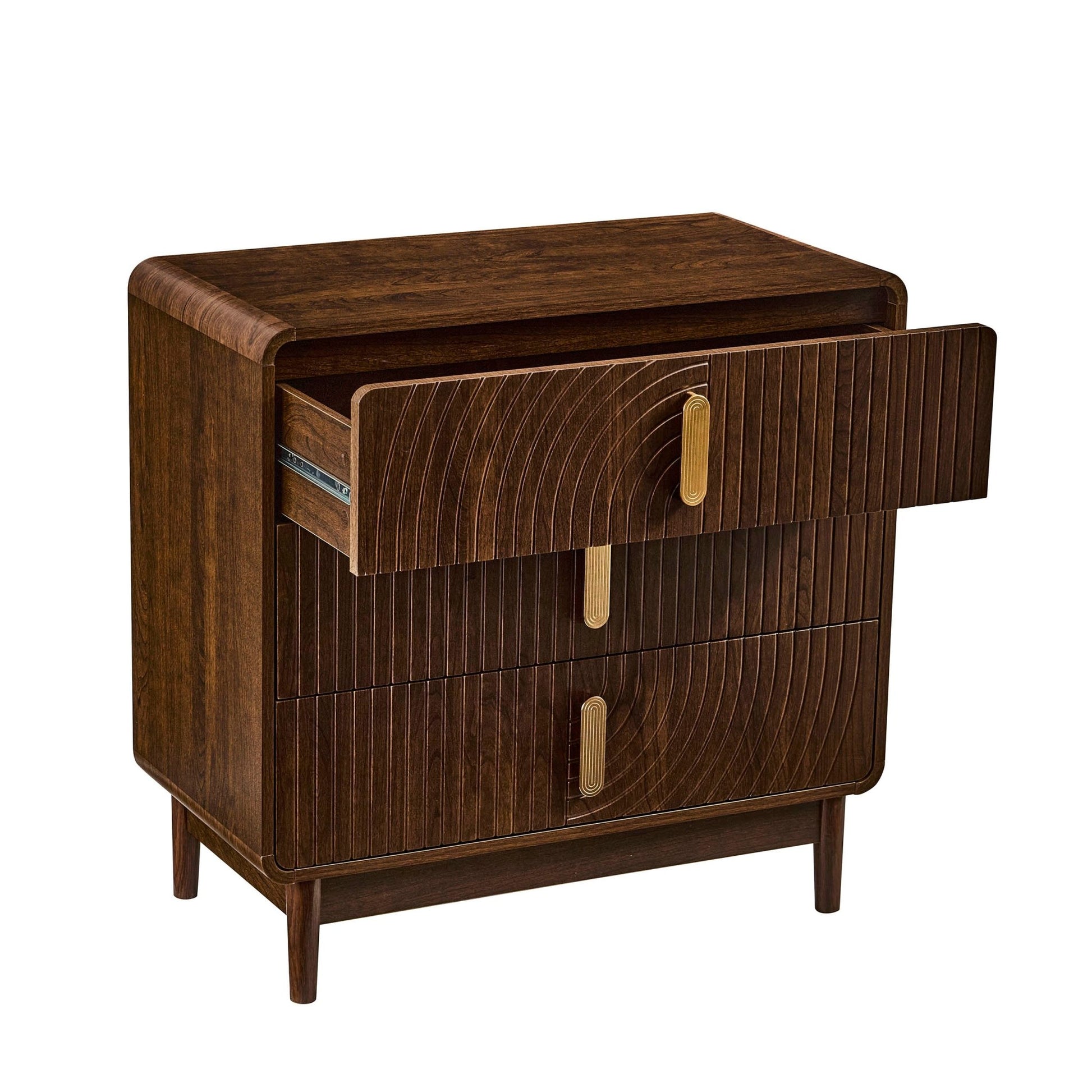 Marnie 3 Drawer Chest - Walnut - DUSK
