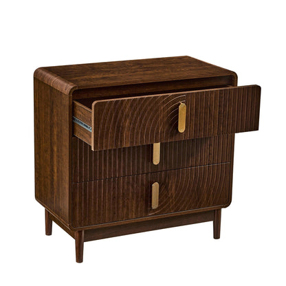 Marnie 3 Drawer Chest - Walnut - DUSK
