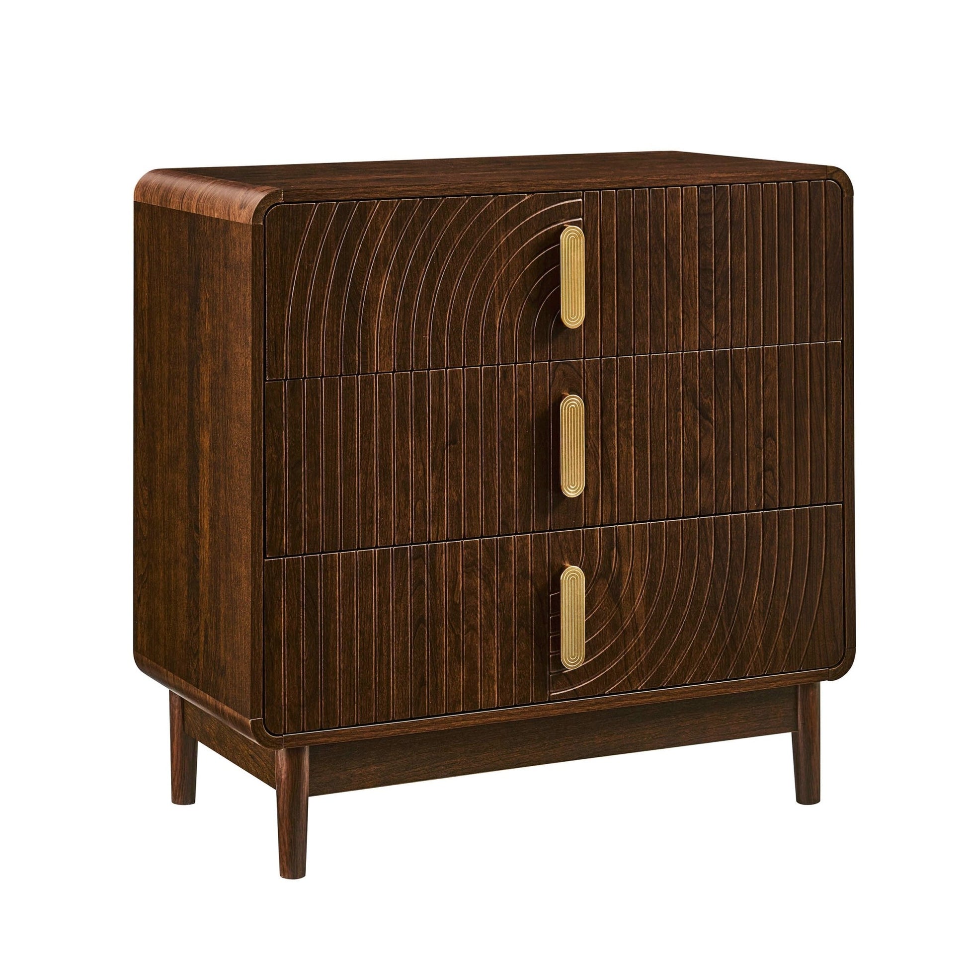 Marnie 3 Drawer Chest - Walnut - DUSK