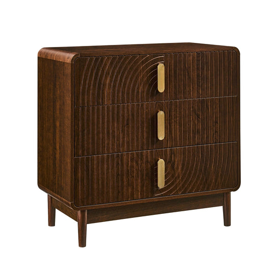 Marnie 3 Drawer Chest - Walnut - DUSK