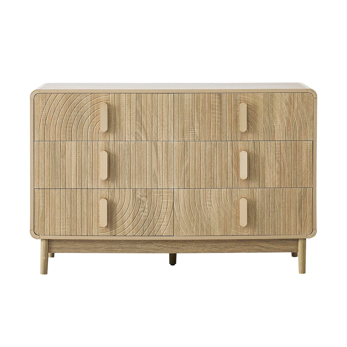 Marnie 6 Drawer Chest - Light Wood - DUSK