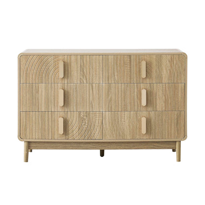 Marnie 6 Drawer Chest - Light Wood - DUSK
