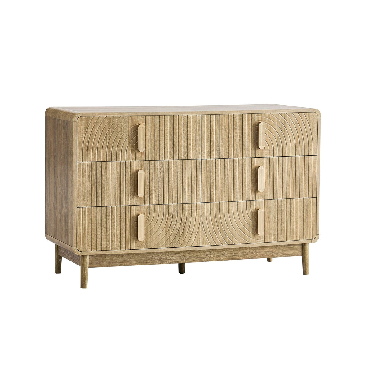 Marnie 6 Drawer Chest - Light Wood - DUSK