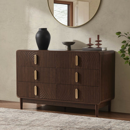 Marnie 6 Drawer Chest - Walnut - DUSK