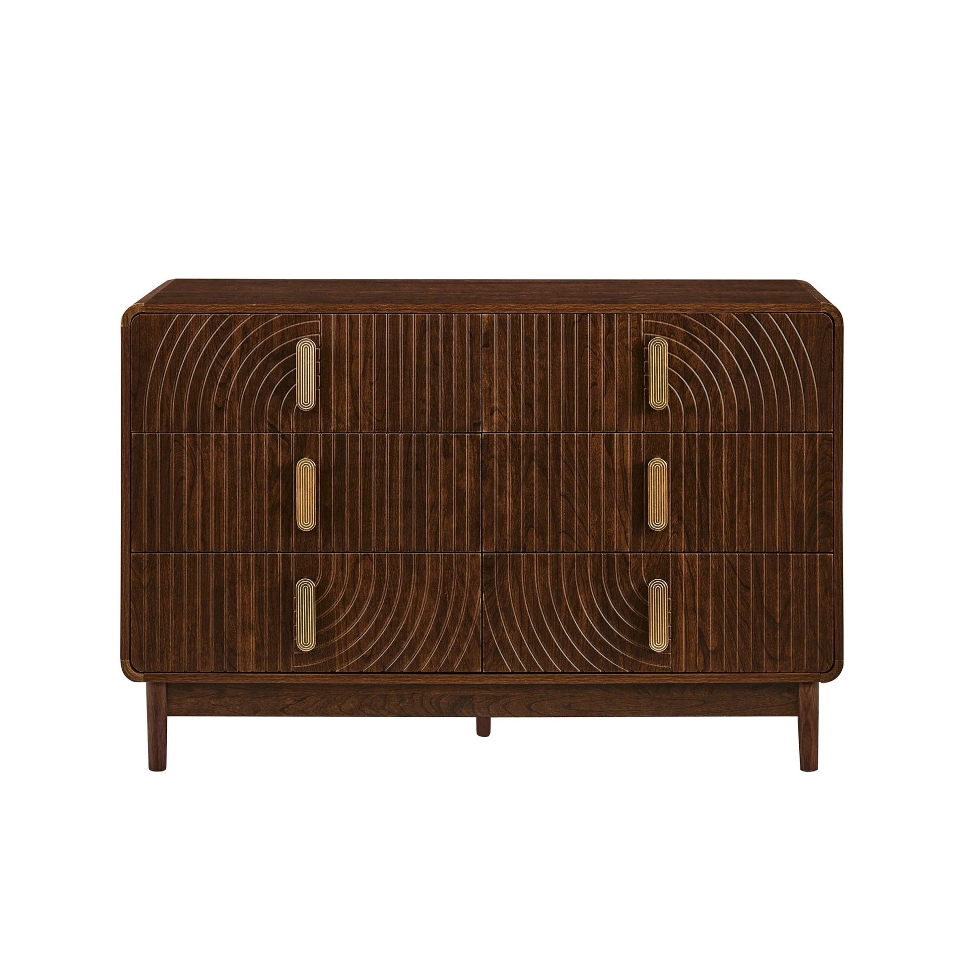 Marnie 6 Drawer Chest - Walnut - DUSK
