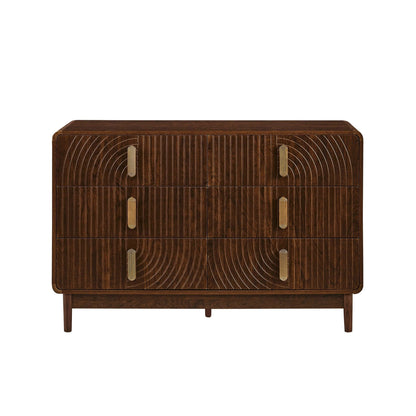 Marnie 6 Drawer Chest - Walnut - DUSK