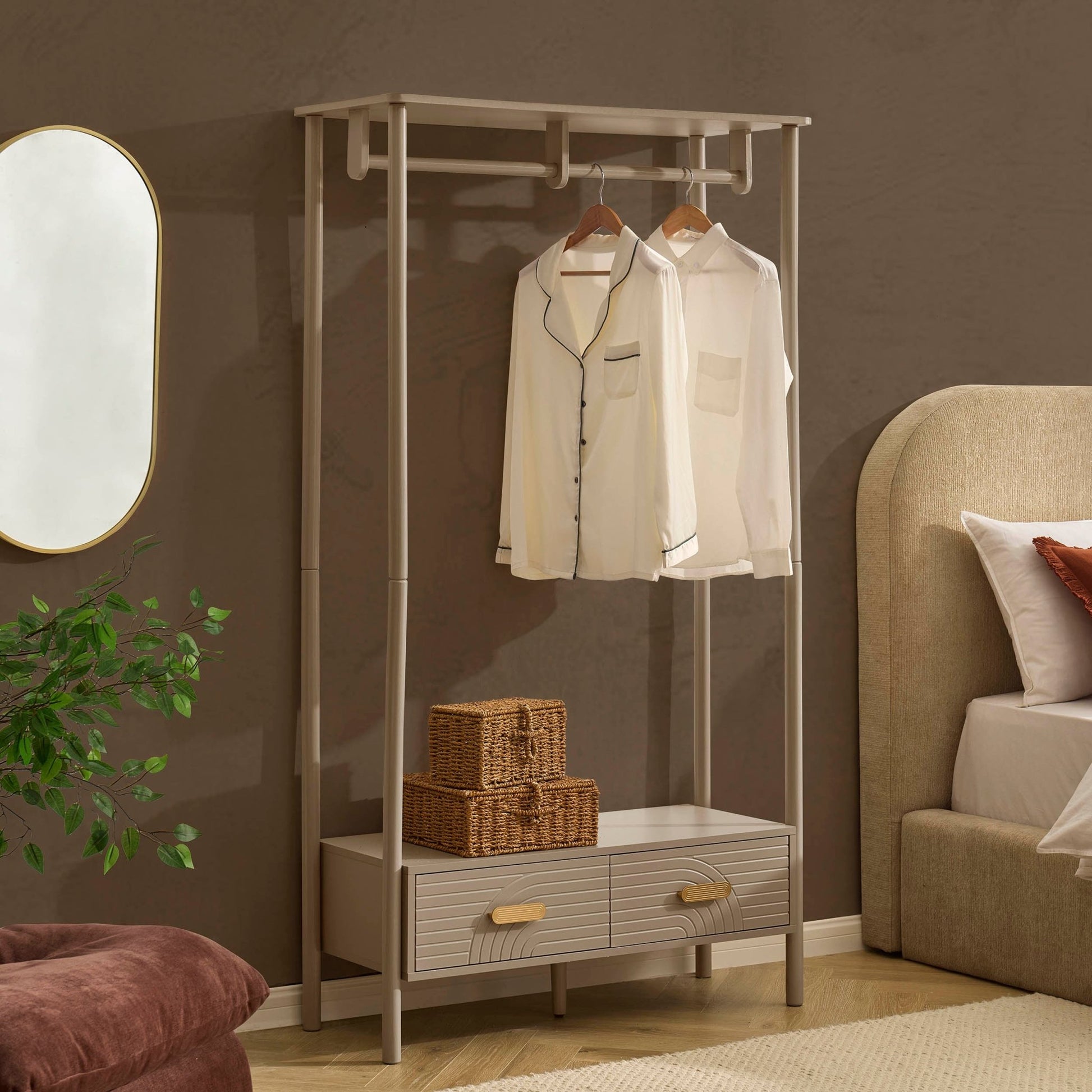 Marnie Clothes Rail - Taupe - DUSK