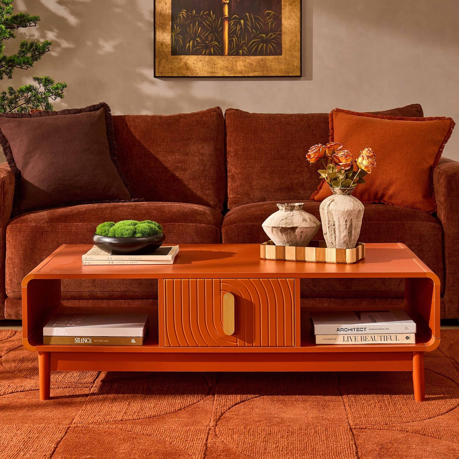 Marnie Coffee Table - Burnt Orange - DUSK