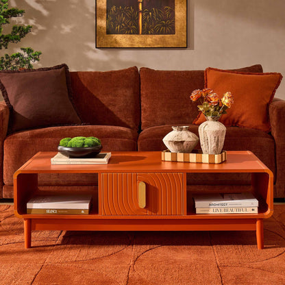Marnie Coffee Table - Burnt Orange - DUSK