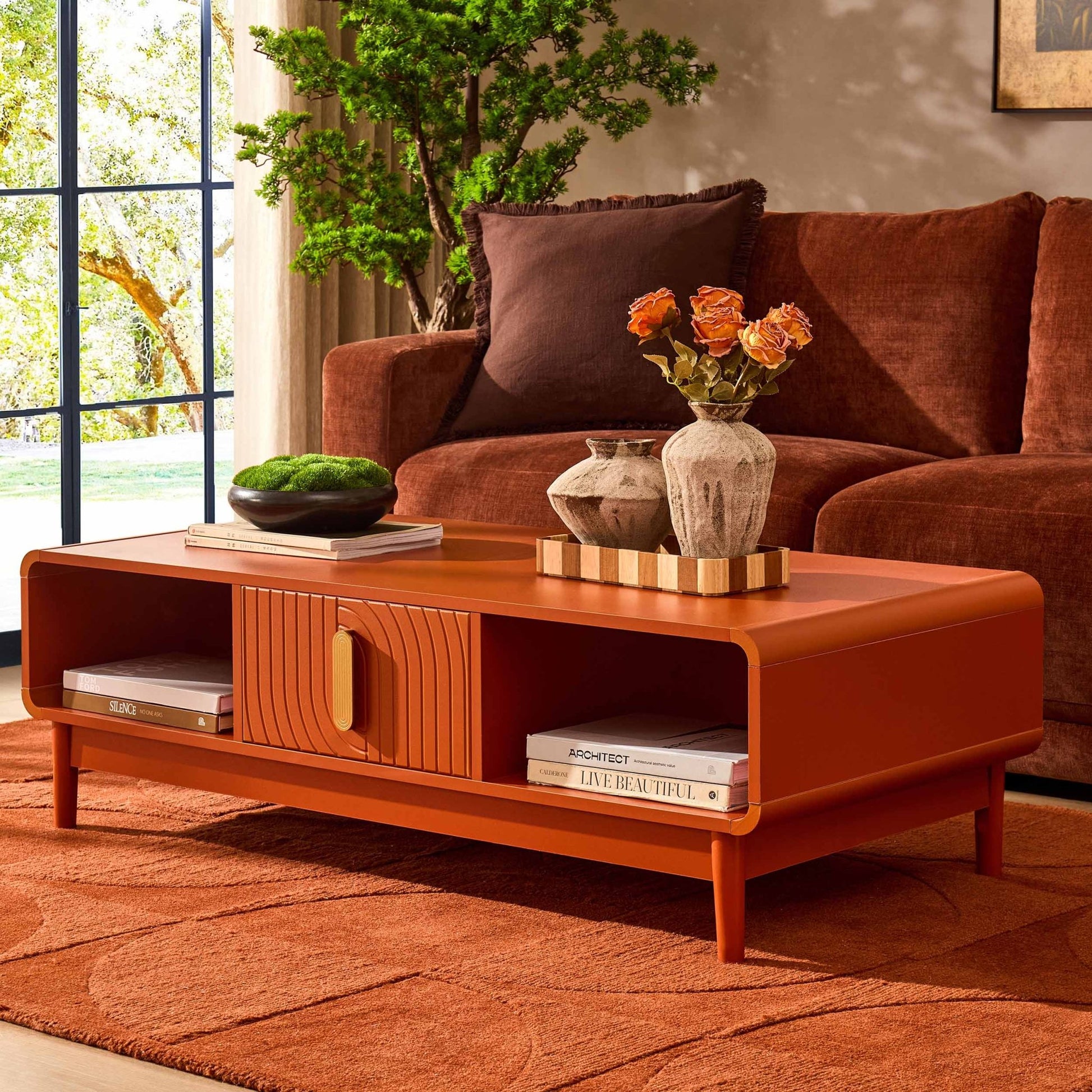 Marnie Coffee Table - Burnt Orange - DUSK
