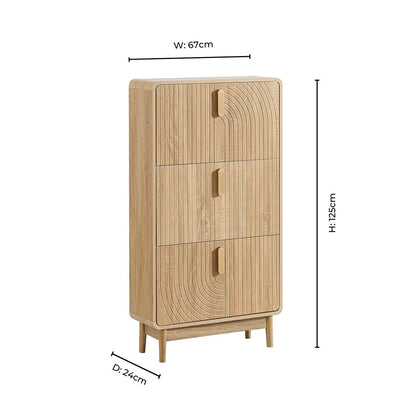 Marnie Shoe Storage - Light Wood - DUSK