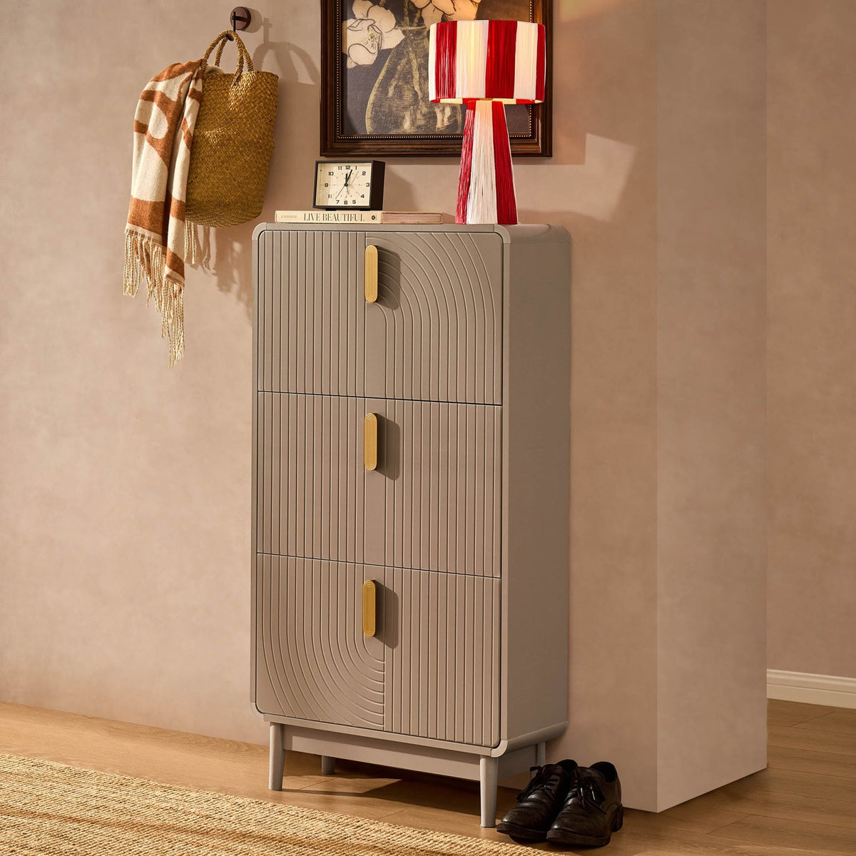 Marnie Shoe Storage - Taupe - DUSK