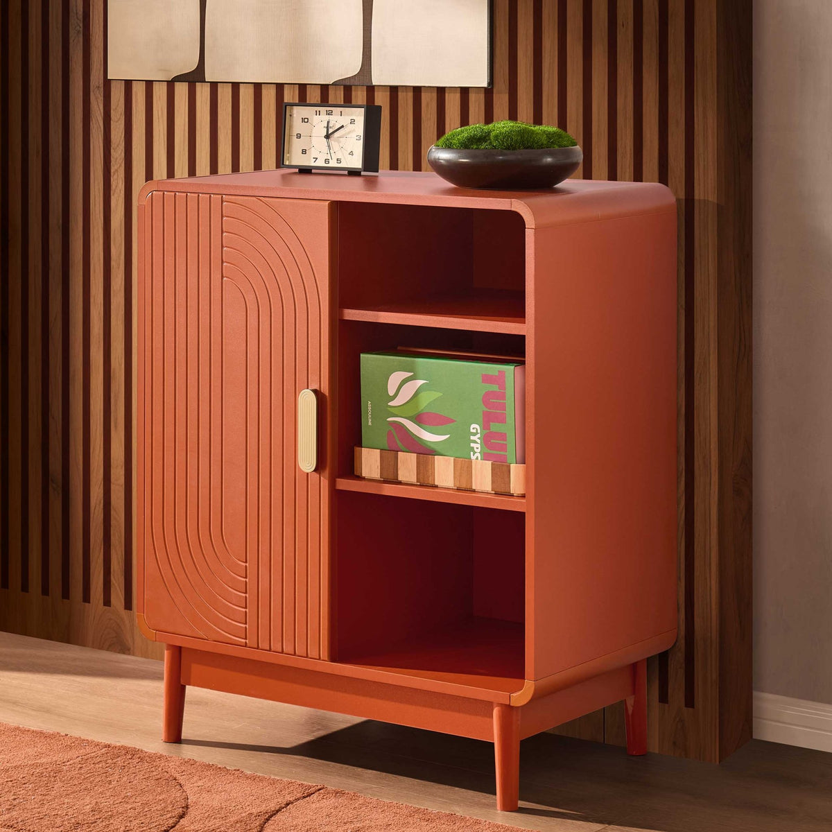 Marnie Small Bookcase - Burnt Orange - DUSK