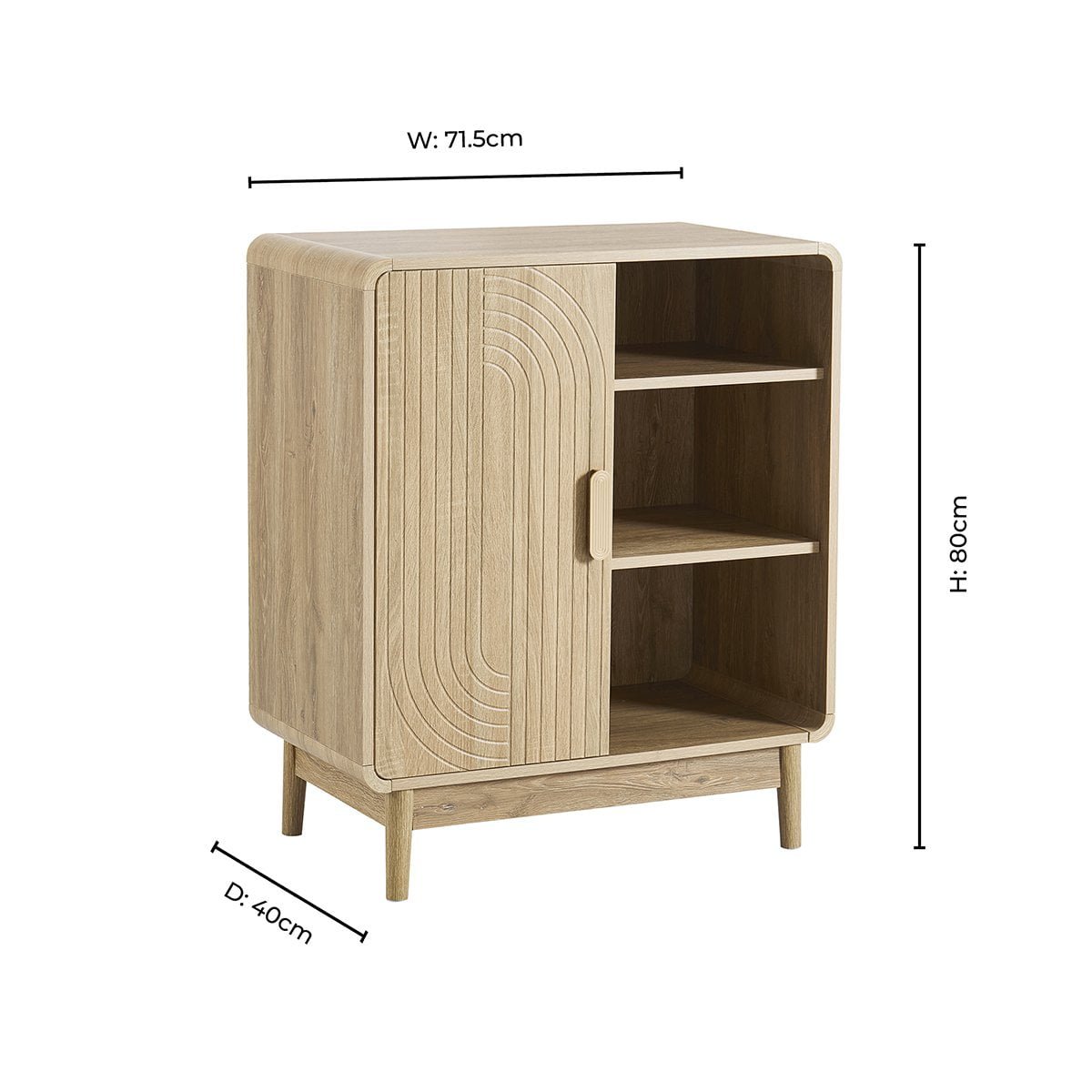 Marnie Small Bookcase - Light Wood - DUSK